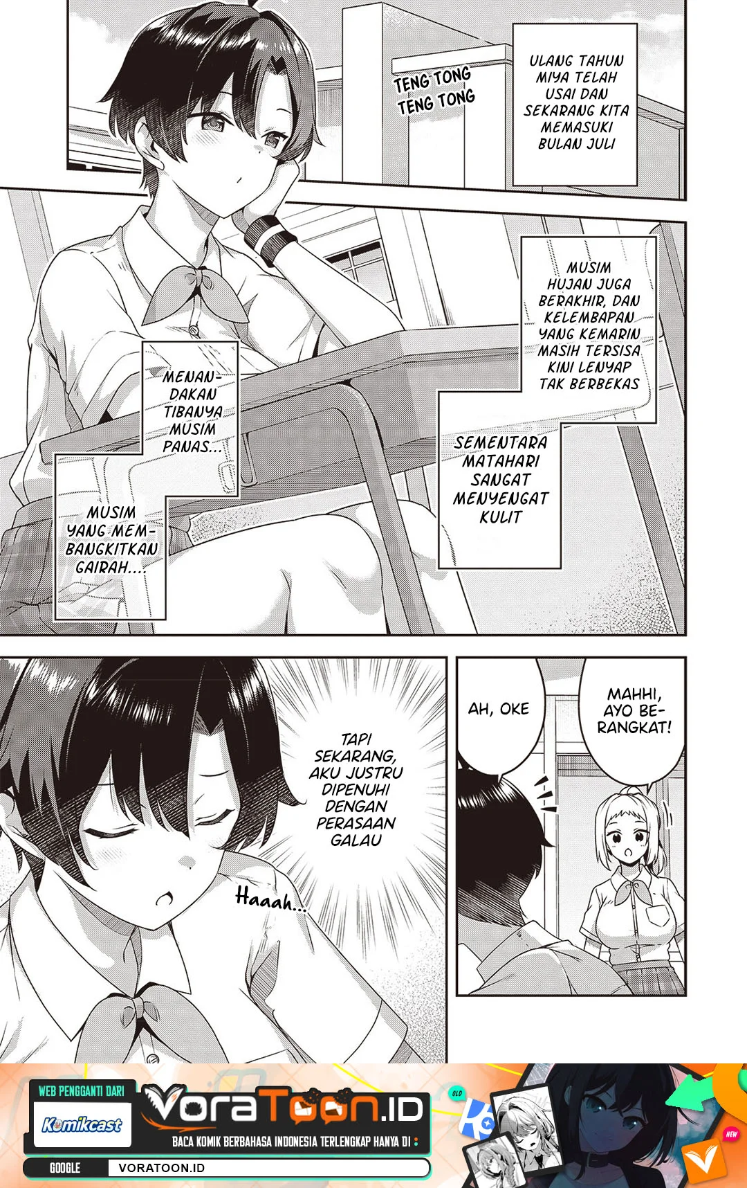 10-Nen Buri ni Saikai shita Kusogaki wa Seijun Bishoujo JK ni Seichou shiteita Chapter 25.1 halaman 3