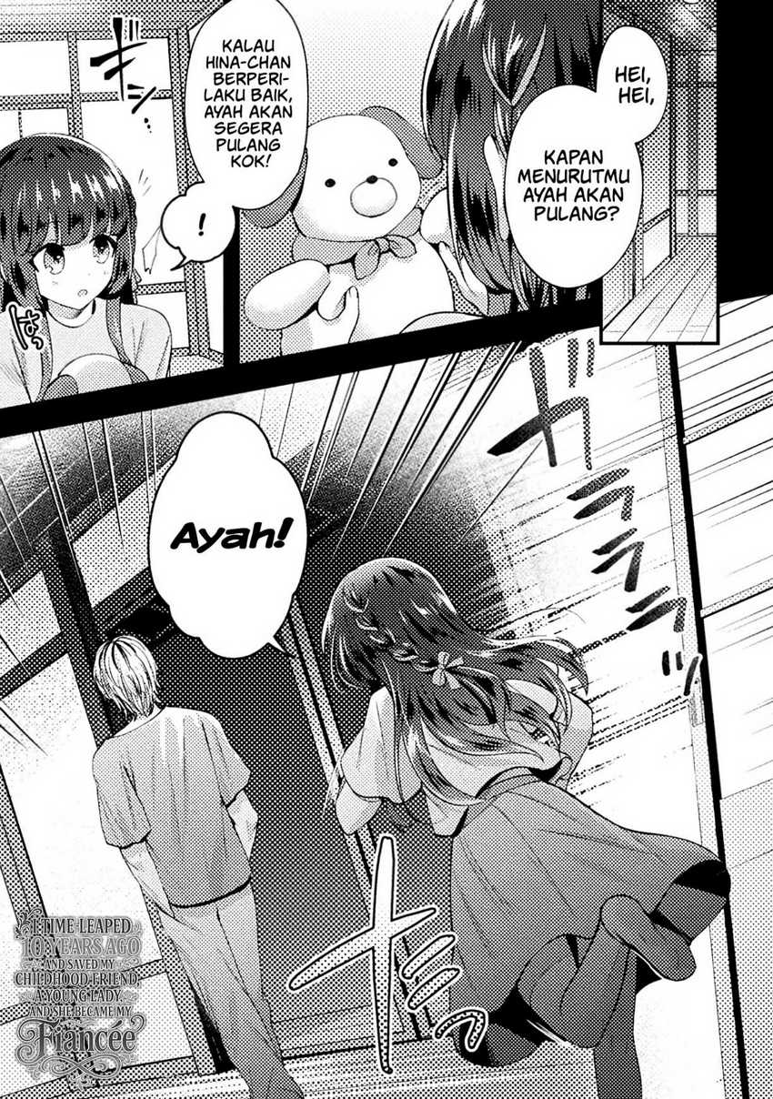 Baca Komik 10-nenmae ni Time Leap shite Osananajimi no Ojousama wo Tasuketara Iinazuke ni Narimashita Chapter 3 Gambar 1