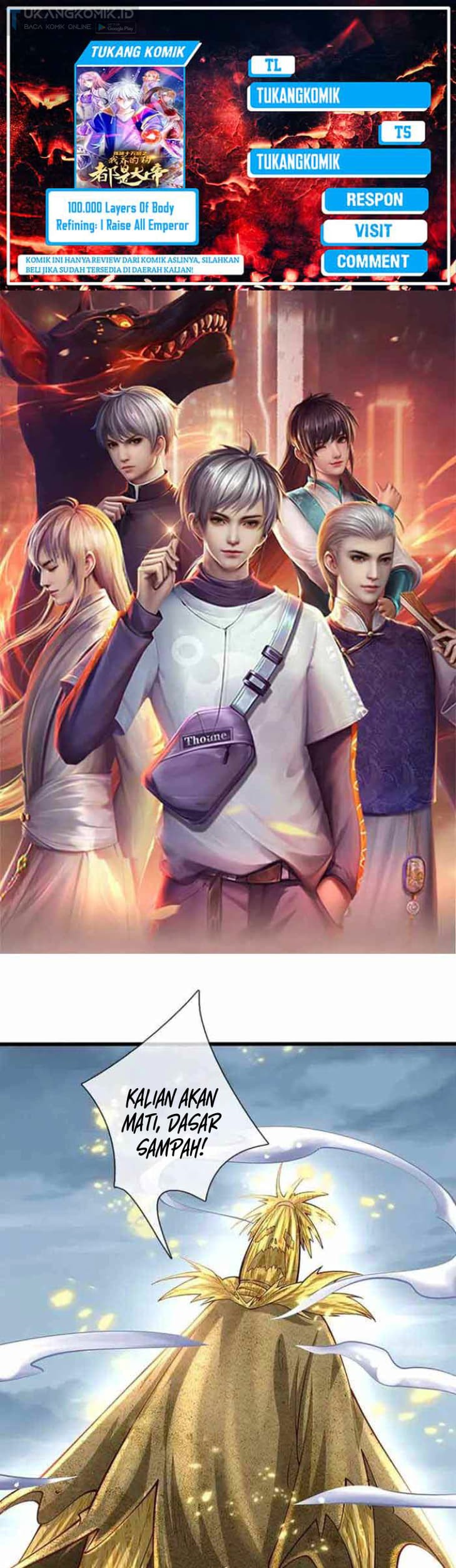 Baca Komik 100.000 Layers Of Body Refining: I Raise All Emperor Chapter 336 Gambar 1