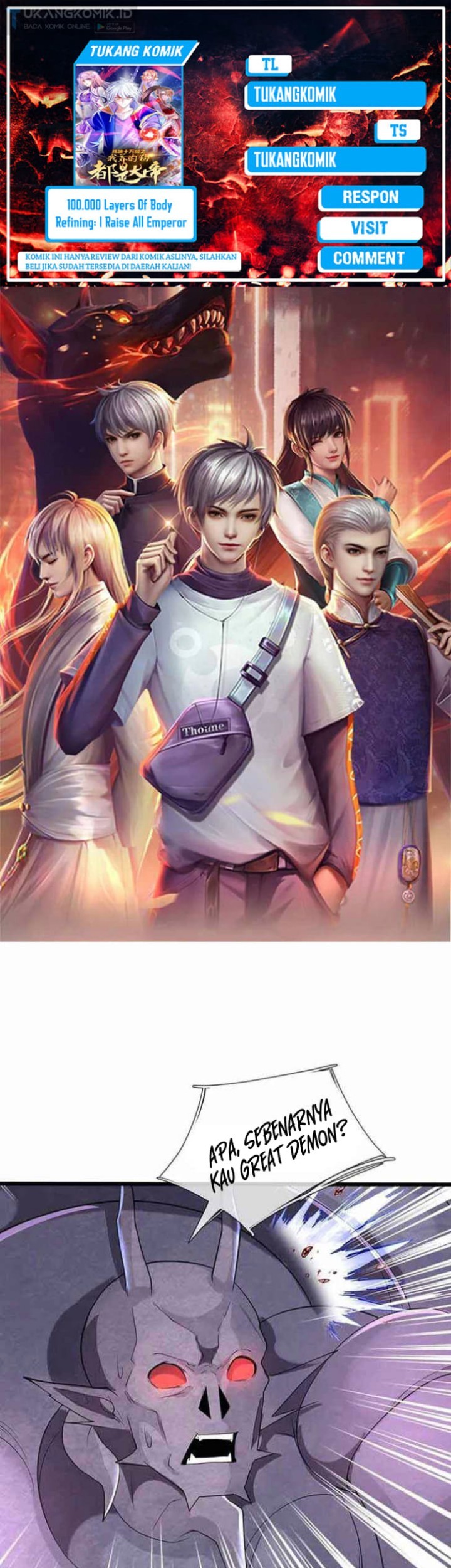 Baca Komik 100.000 Layers Of Body Refining: I Raise All Emperor Chapter 349 Gambar 1