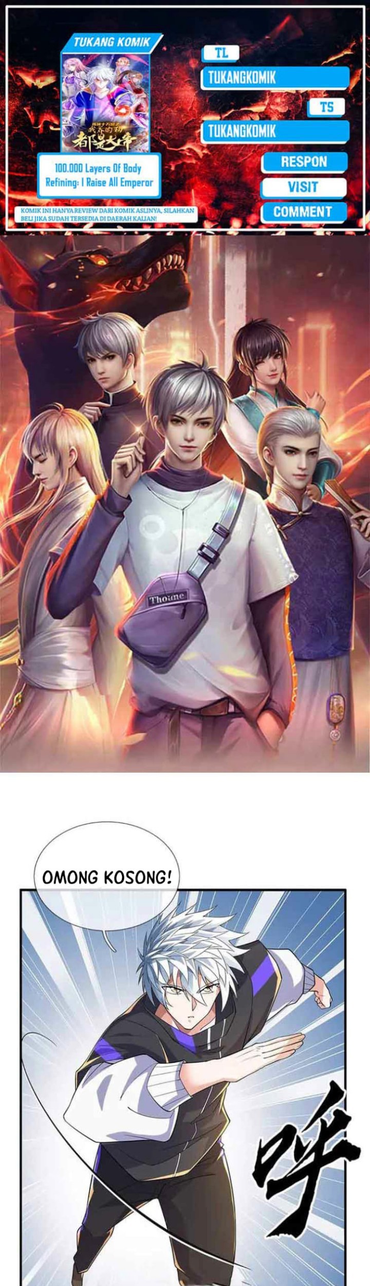Baca Komik 100.000 Layers Of Body Refining: I Raise All Emperor Chapter 365 Gambar 1
