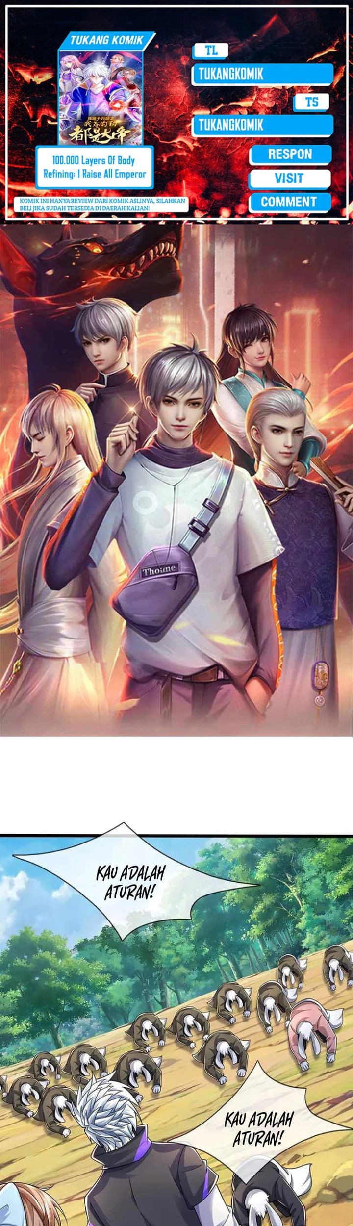 Baca Komik 100.000 Layers Of Body Refining: I Raise All Emperor Chapter 387 Gambar 1