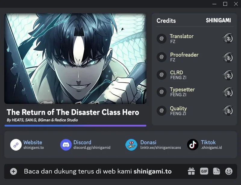 Komik A Disaster-Class Hero Has Returned Chapter 185 gambar 1