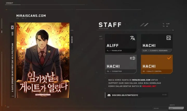 Komik A Gate Opened On My First Day As A Politician Chapter 20 gambar nomor 1