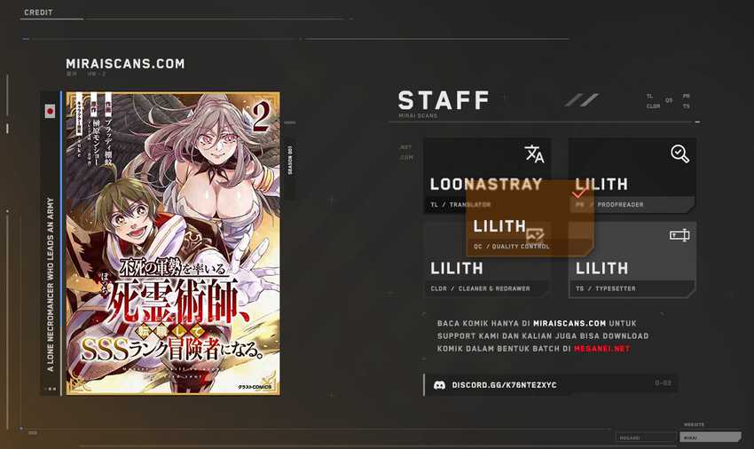 Baca Komik A Lone Necromancer Who Leads an Army of Immortals, Changed His Job to Become an SSS Rank Adventurer Chapter 7 Gambar 1