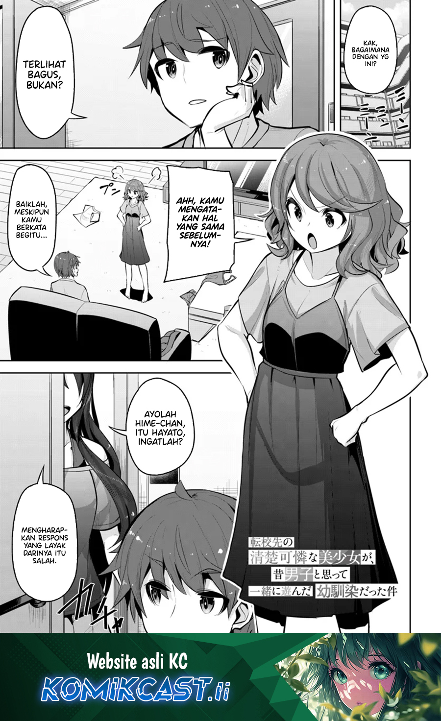 Baca Komik A Neat and Pretty Girl at My New School Is a Childhood Friend Who I Used To Play With Thinking She Was a Boy Chapter 27 Gambar 1