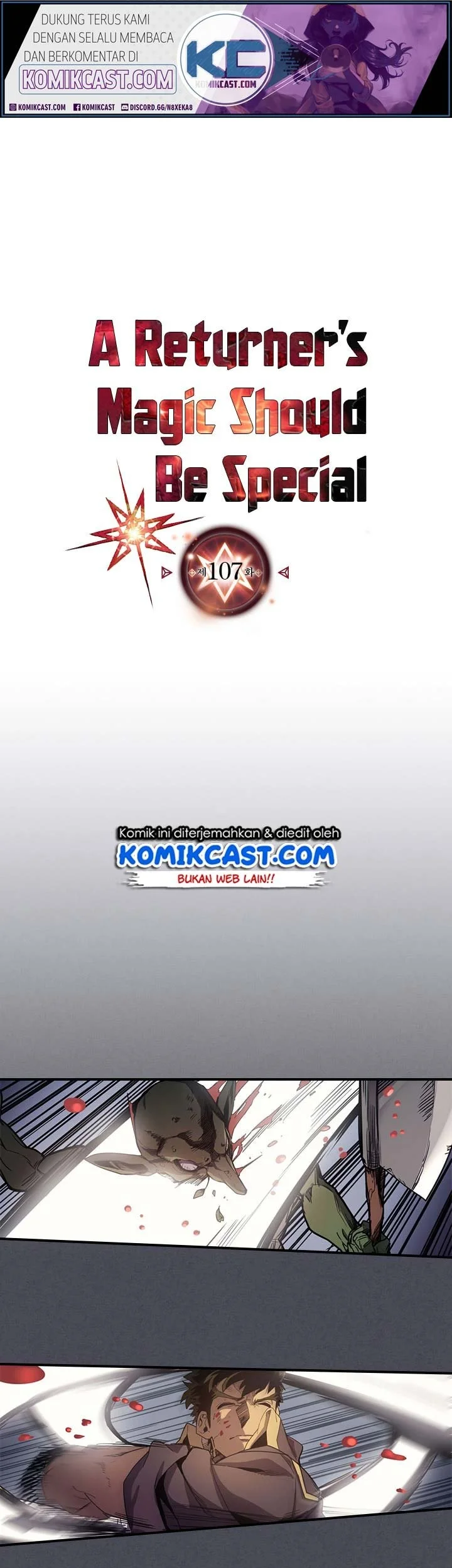 Manhwa A Returner's Magic Should Be Special Chapter 107 gambar nomor 2