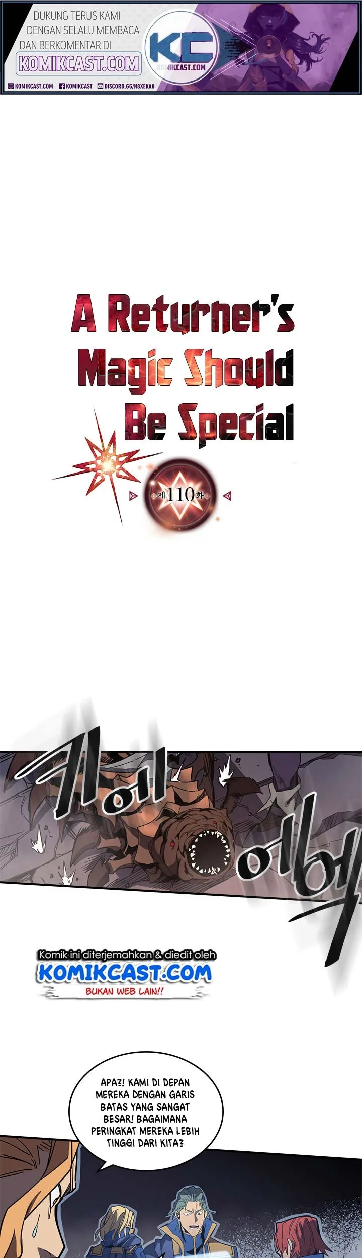Manhwa A Returner's Magic Should Be Special Chapter 110 gambar nomor 2