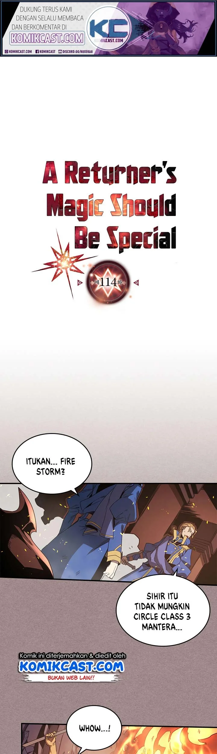 Manhwa A Returner's Magic Should Be Special Chapter 114 gambar nomor 2