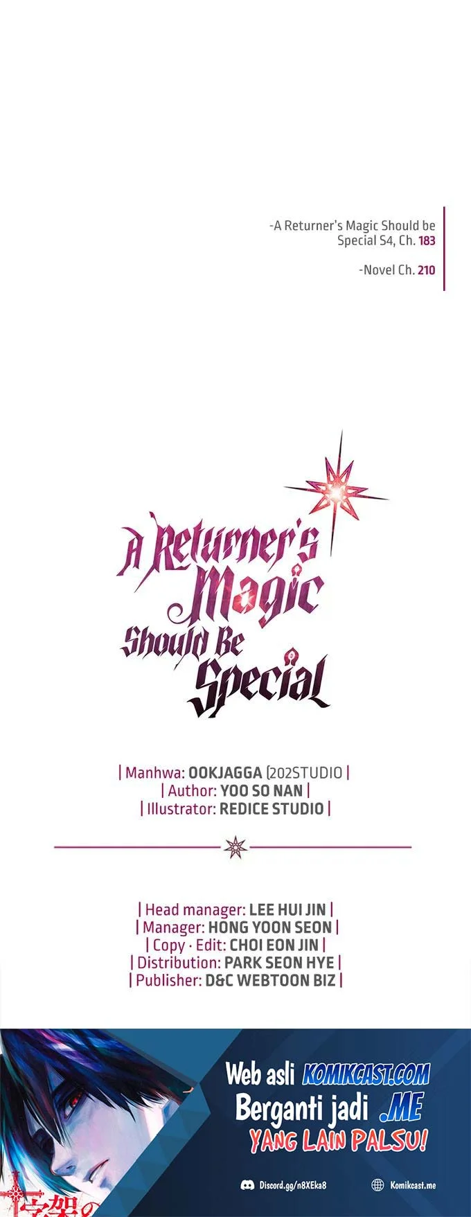 A Returner's Magic Should Be Special Chapter 183 Gambar 44