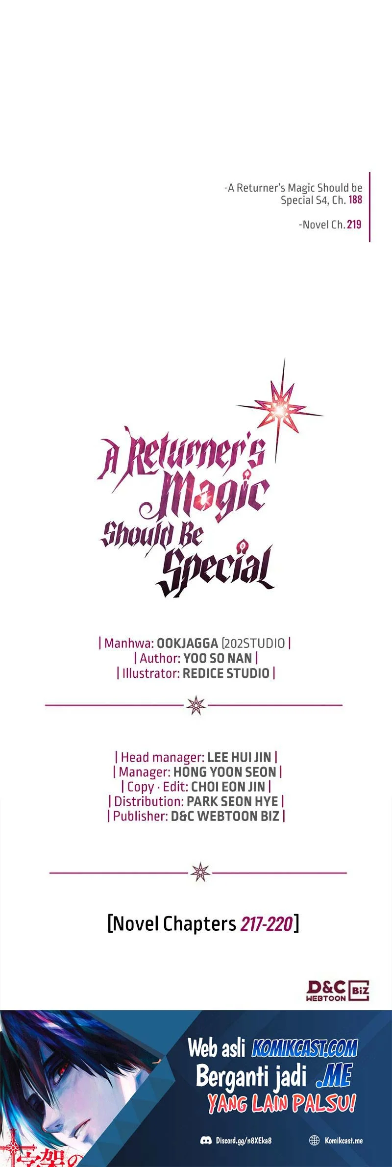 A Returner's Magic Should Be Special Chapter 188 Gambar 73