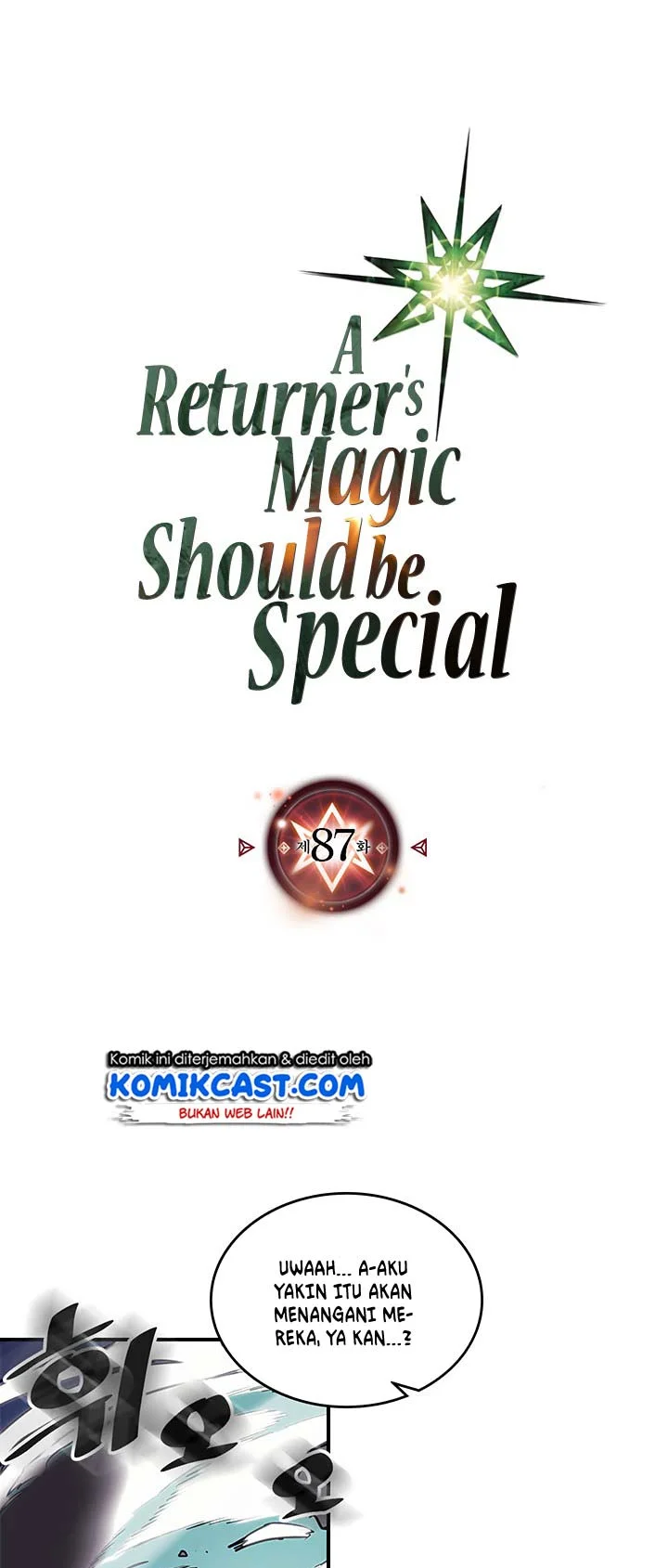 Manhwa A Returner's Magic Should Be Special Chapter 87 gambar nomor 2