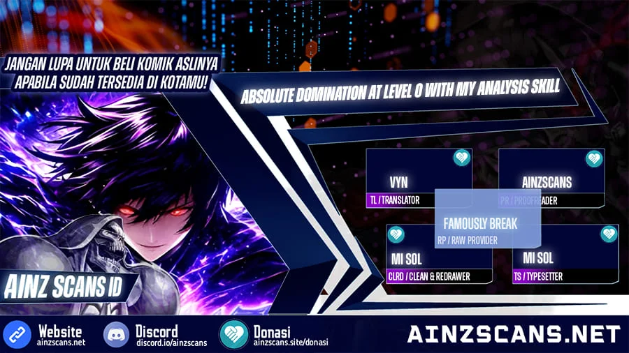 Komik Absolute Domination at Level 0 with My Analysis Skill Chapter 8 gambar 1