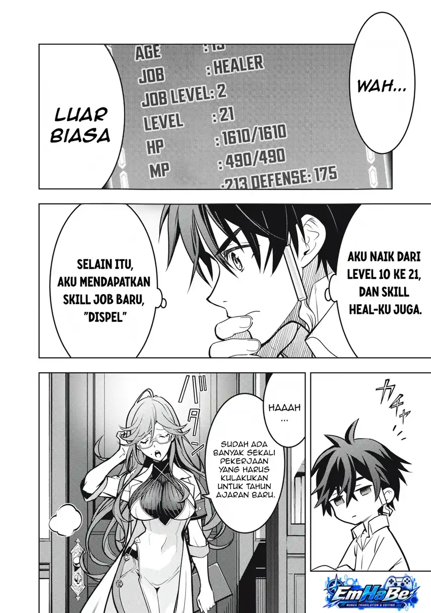 Academy Saikyou no Mob Healer: Shinigee Sekai no Mob ni Tensei Shita Ore wa, Hazure Job [Healer] to Gensaku Chishiki de Musou Suru Chapter 4 Gambar 8