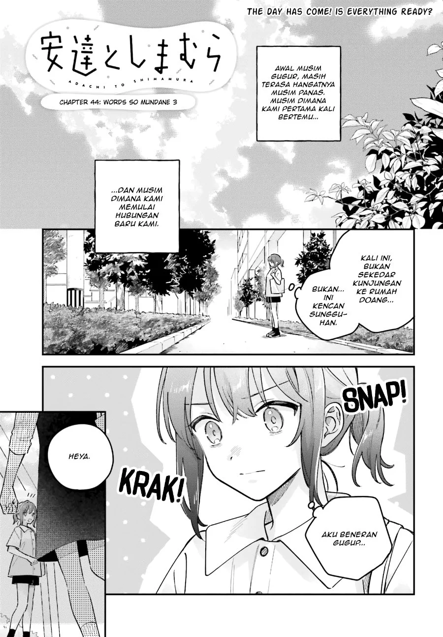 Adachi to Shimamura (YUZUHARA Moke) Chapter 45 halaman 2