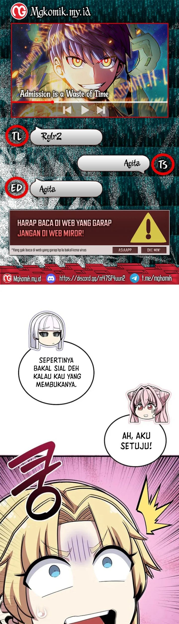 Baca Komik Admission is a Waste of Time Chapter 44 Gambar 1