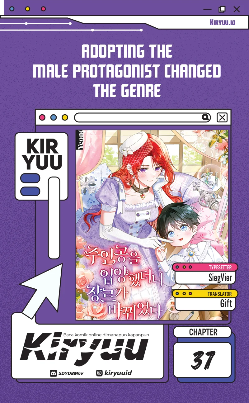 Komik Adopting the Male Protagonist Changed the Genre Chapter 37 gambar 1