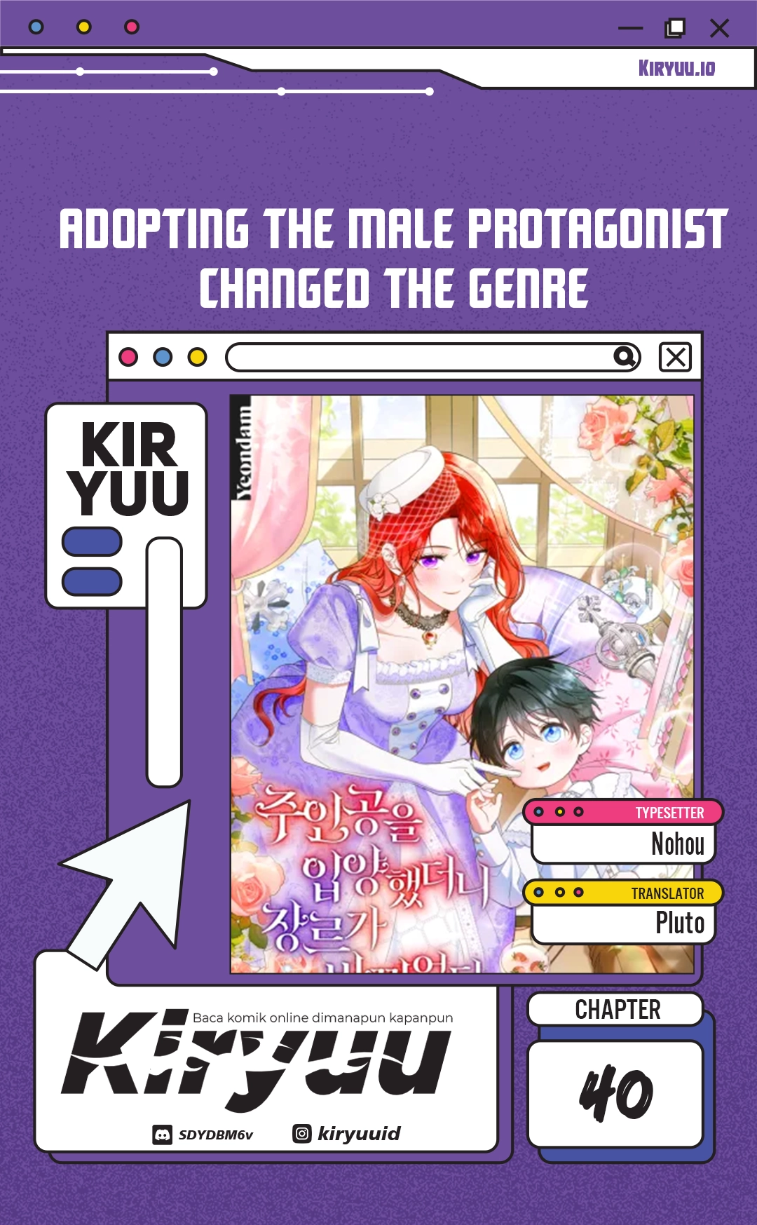 Manhwa Adopting the Male Protagonist Changed the Genre Chapter 40 gambar 2
