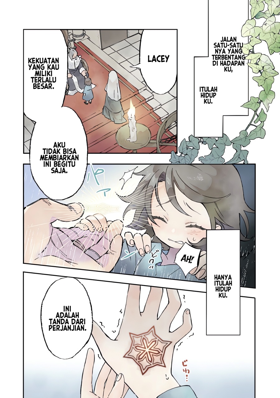 Baca Manga Akatsuki no Majo Reishi wa Jiyu ni Ikitai Mao Tobatsu o Oeta Node, Nonbiri o Mise o Hirakimasu Chapter 1 Gambar 2