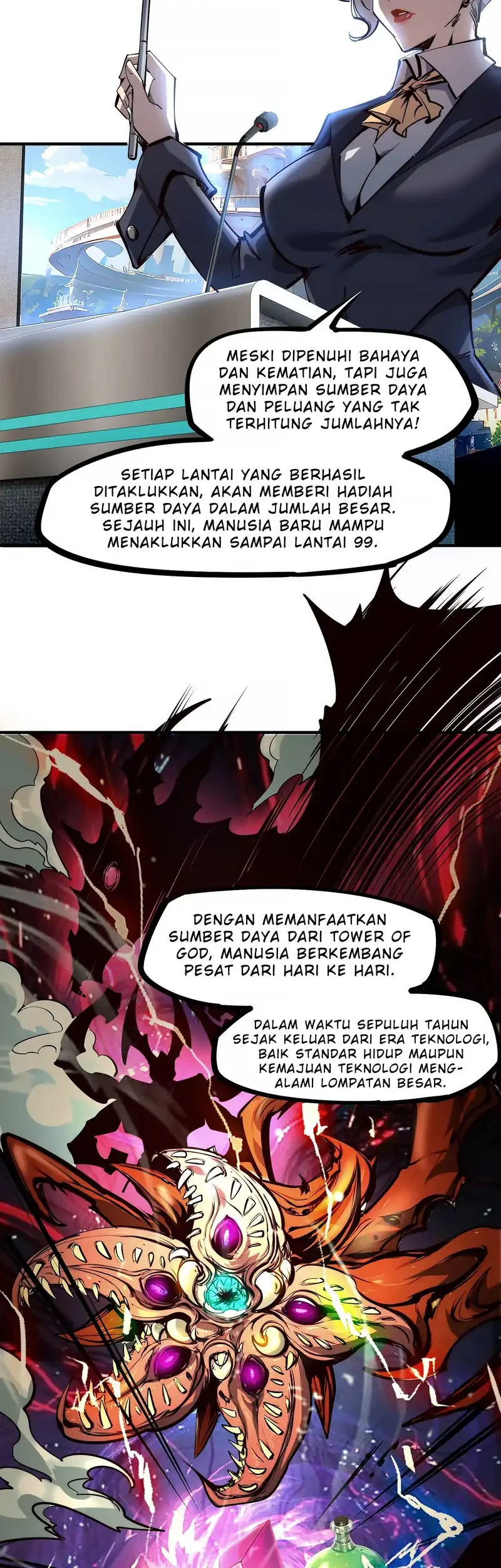 All People Scramble for the Tower, I Cleared 999 Floors in Advance Chapter 1 Gambar 20