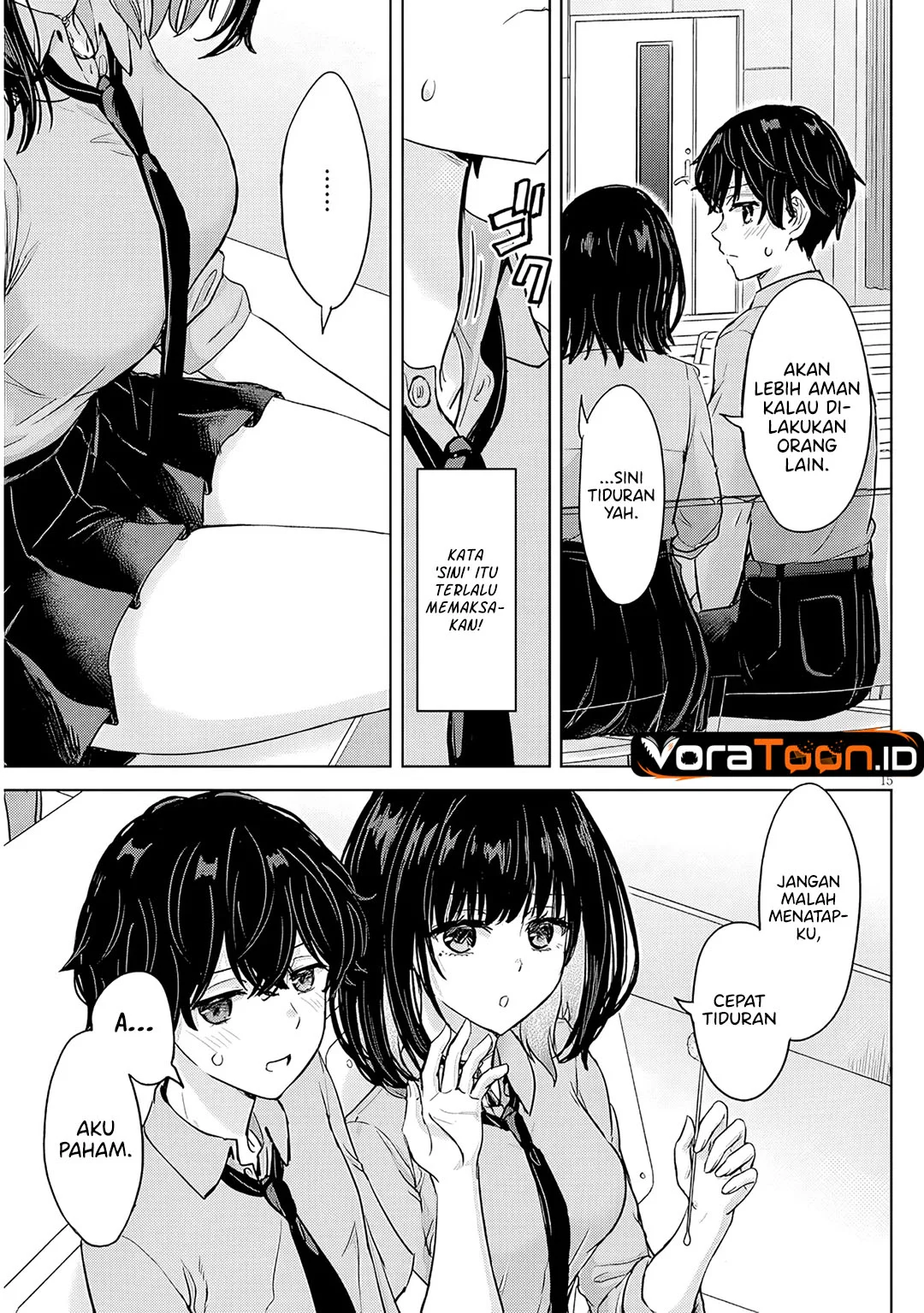 Amamori Junna wa Shitsudo ga Takai Chapter 5 Gambar 16