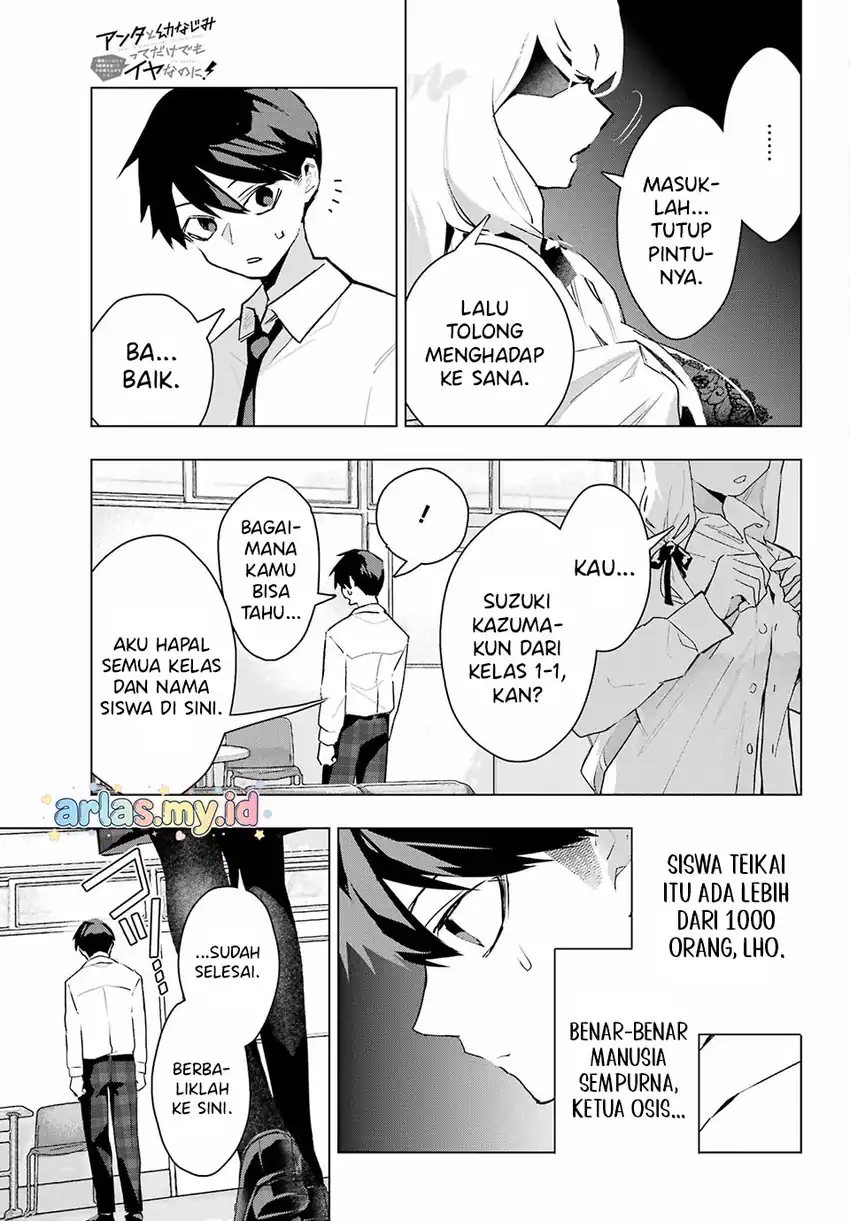 Anta to Osananajimitte dake demo Iyananoni! ~Zekkou kara Hajimaru S-kyuu Bishoujo to no Gakuen Nariagari Seikatsu~ Chapter 11 Gambar 20