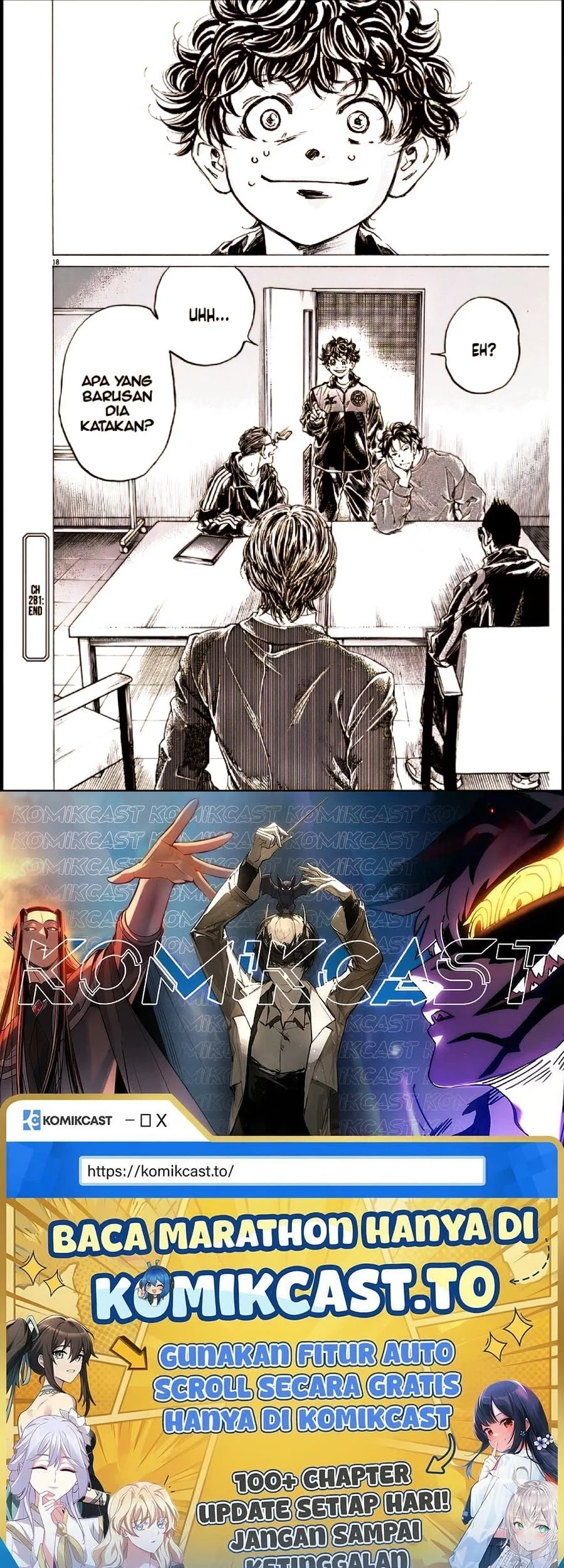 Ao Ashi Chapter 281 Gambar 19