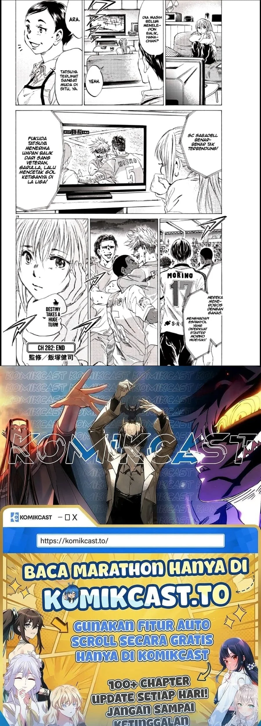 Ao Ashi Chapter 282 Gambar 18
