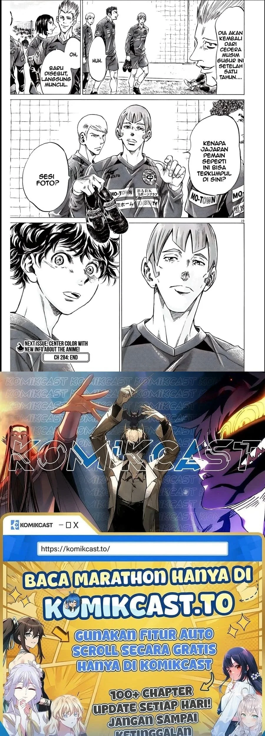 Ao Ashi Chapter 284 Gambar 18