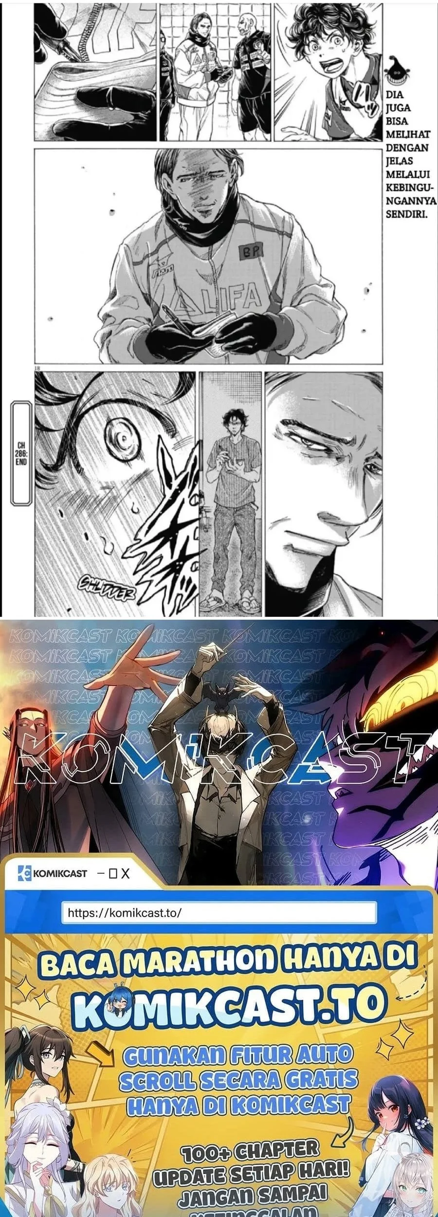 Ao Ashi Chapter 286 Gambar 19