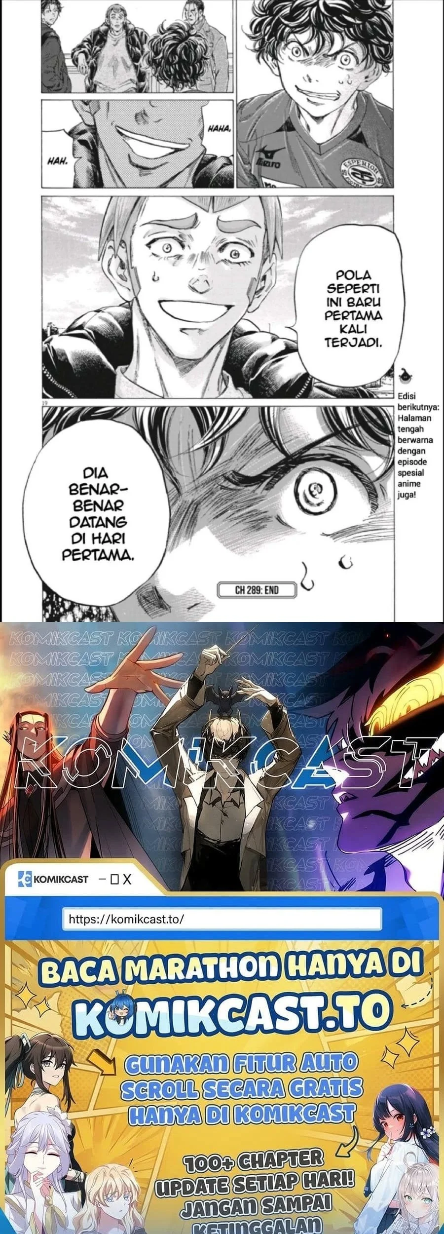 Ao Ashi Chapter 289 Gambar 19