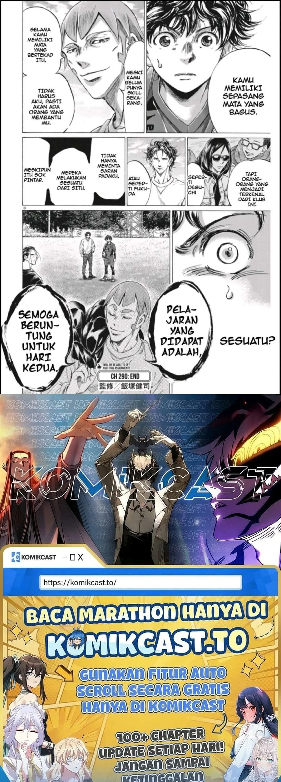 Ao Ashi Chapter 290 Gambar 19