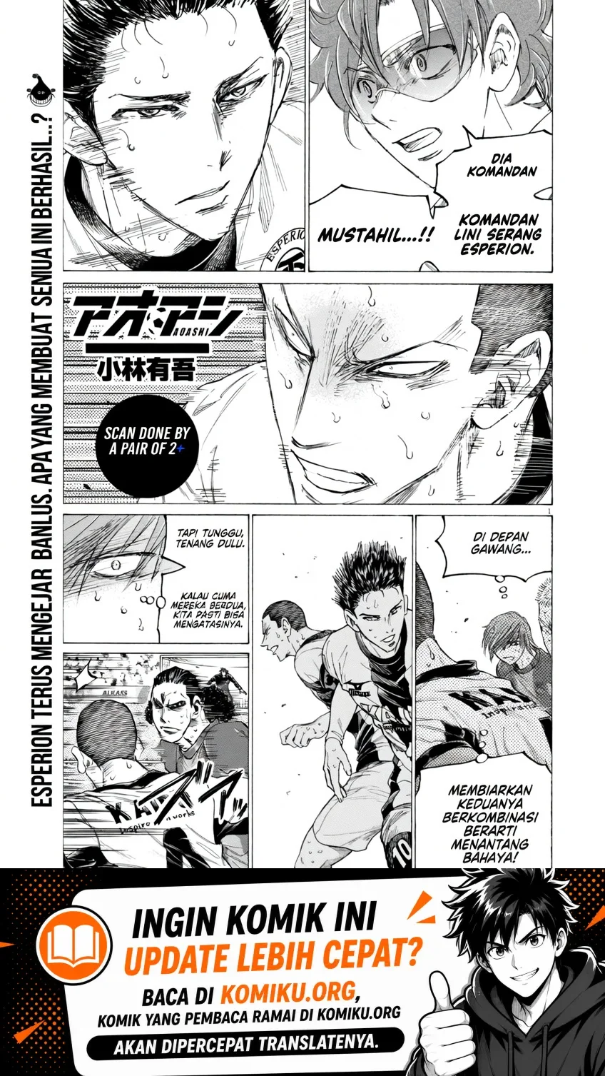 Manga Ao Ashi Chapter 396 gambar 2