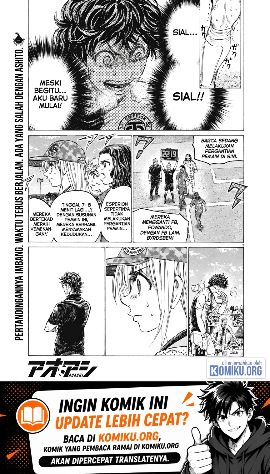 Ao Ashi Chapter 400 Gambar 3