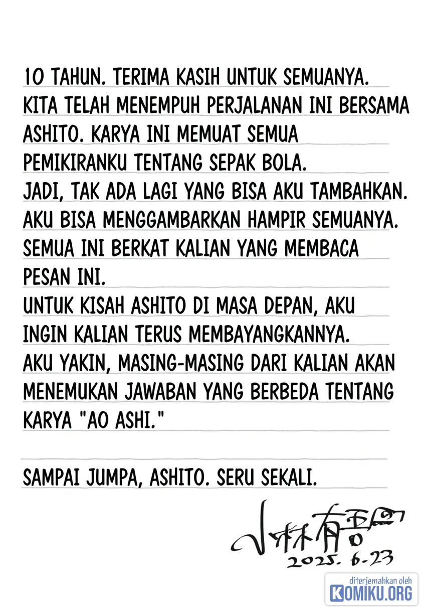 Ao Ashi Chapter 410 Gambar 31