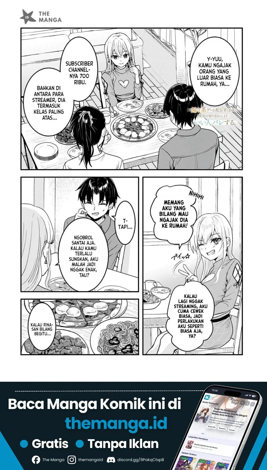 Aorikei Game Haishinsha (20-sai), Haishin no Kiri Wasure ni Yori Ii Hito Bare Suru. Chapter 13 halaman 3