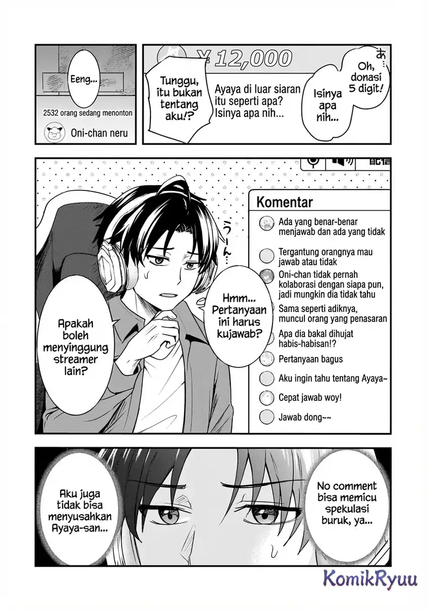 Aorikei Game Haishinsha (20-sai), Haishin no Kiri Wasure ni Yori Ii Hito Bare Suru. Chapter 6 Gambar 22