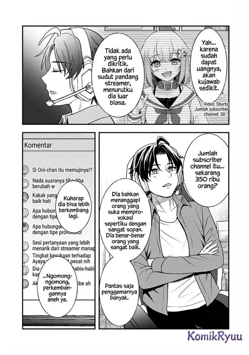 Aorikei Game Haishinsha (20-sai), Haishin no Kiri Wasure ni Yori Ii Hito Bare Suru. Chapter 6 Gambar 23