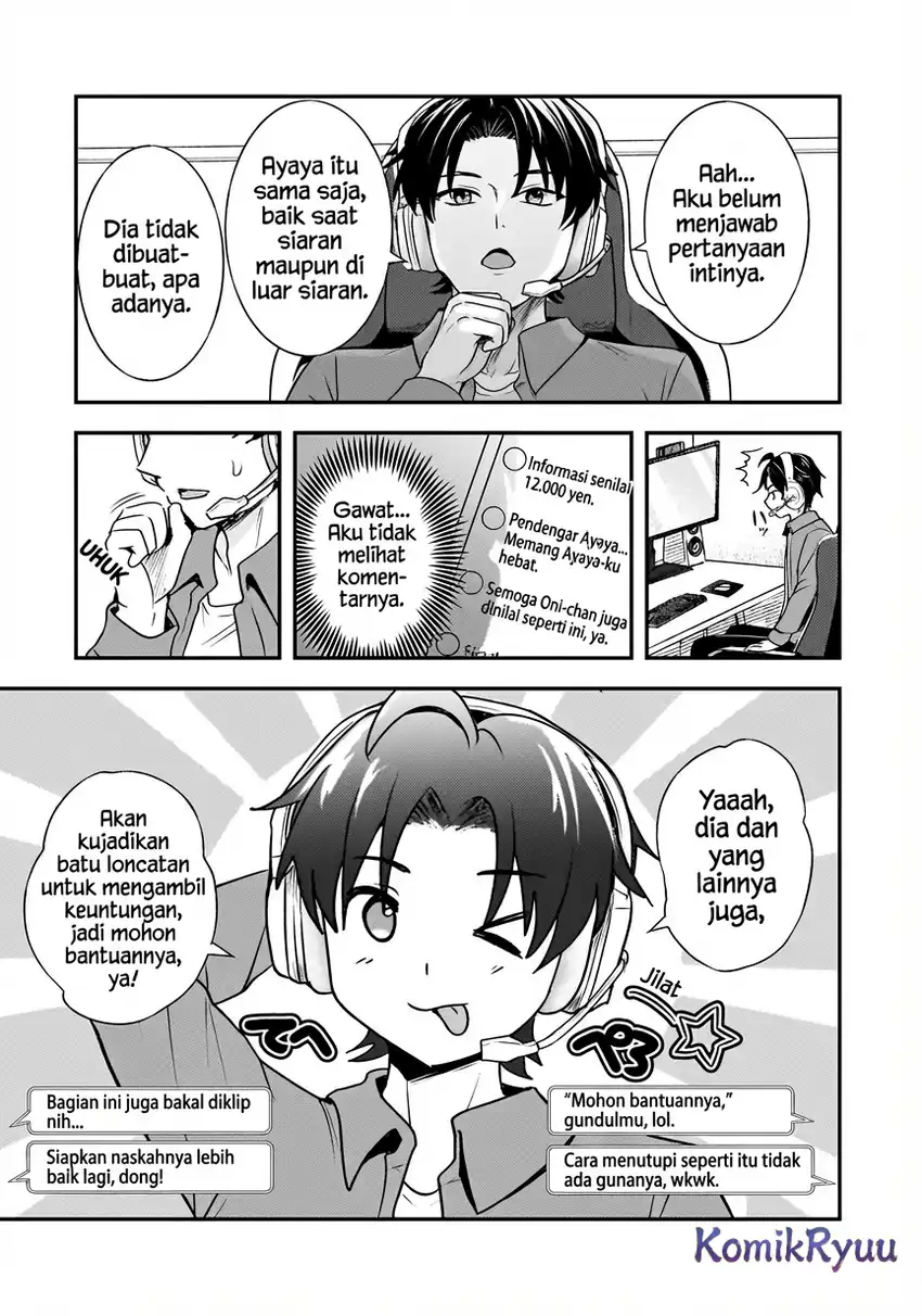 Aorikei Game Haishinsha (20-sai), Haishin no Kiri Wasure ni Yori Ii Hito Bare Suru. Chapter 6 Gambar 24