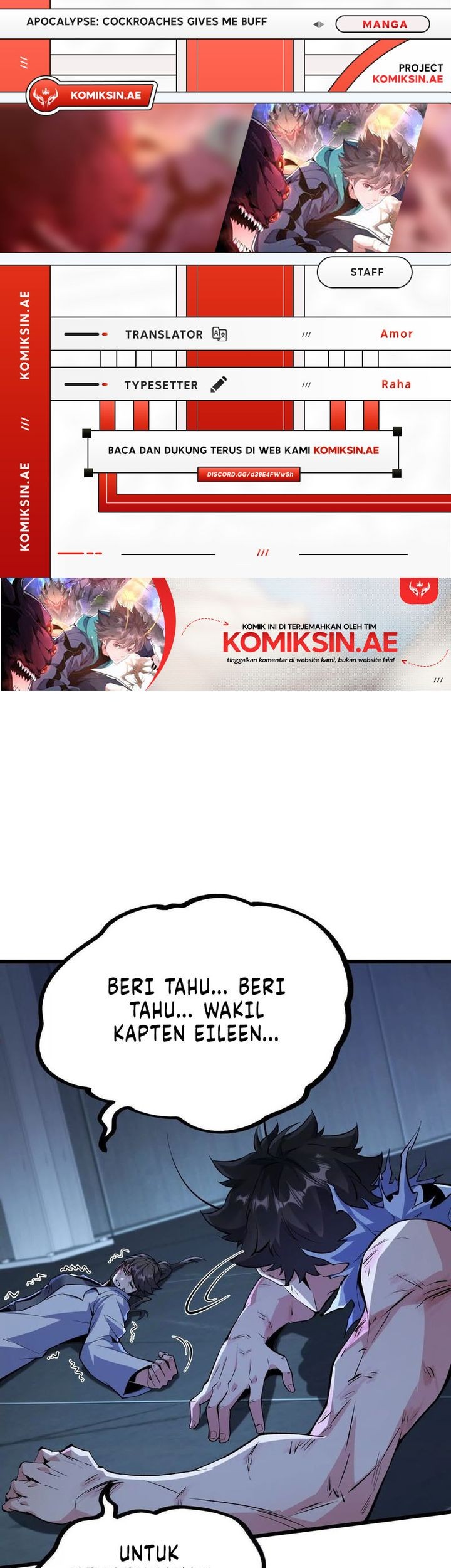 Baca Komik Apocalypse: Cockroaches Gives Me Buff Chapter 10 Gambar 1