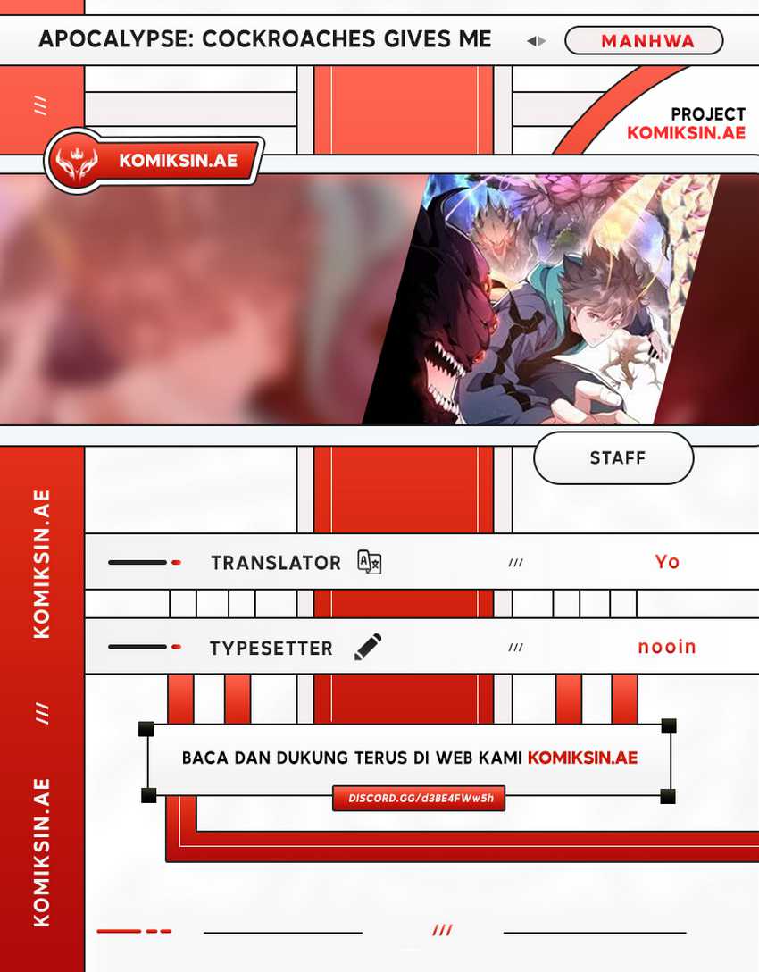 Baca Komik Apocalypse: Cockroaches Gives Me Buff Chapter 15 Gambar 1