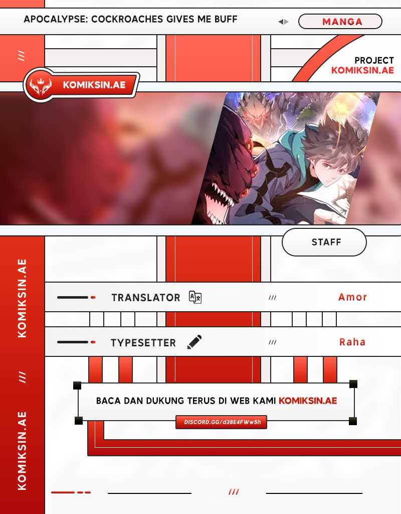 Baca Komik Apocalypse: Cockroaches Gives Me Buff Chapter 6 Gambar 1