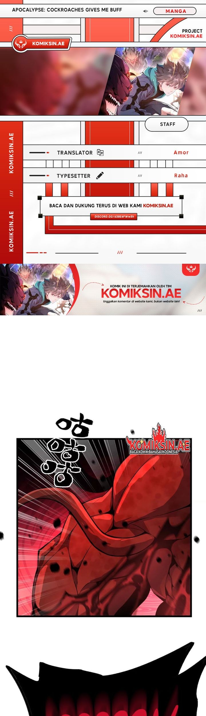 Baca Komik Apocalypse: Cockroaches Gives Me Buff Chapter 9 Gambar 1