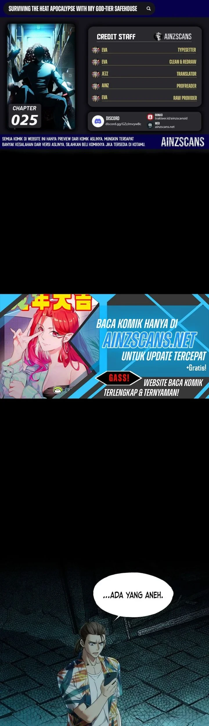 Komik Apocalypse Heatwave: I Became a God Through My Safehouse Chapter 25 gambar 1