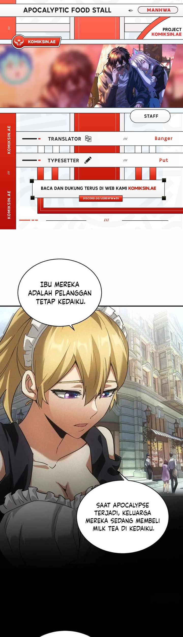 Baca Komik Apocalyptic Food stall Chapter 8 Gambar 1