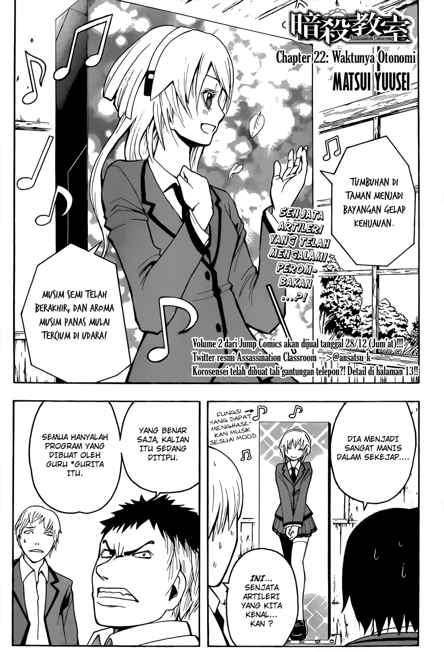 Baca Manga Assassination Classroom Chapter 22 Gambar 2