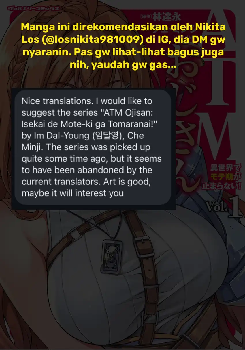 ATM Ojisan: Isekai de Mote-ki ga Tomaranai! Chapter 1 Gambar 65