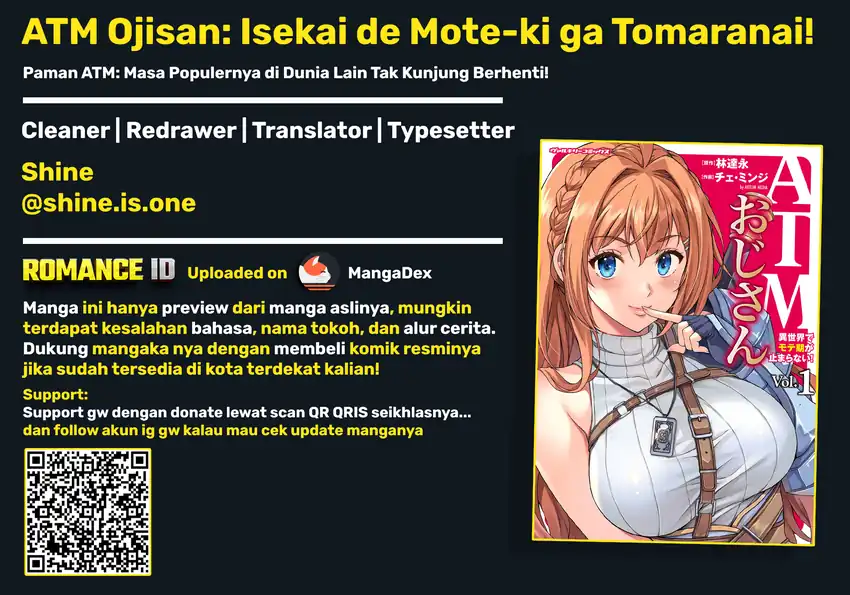 Komik ATM Ojisan: Isekai de Mote-ki ga Tomaranai! Chapter 3 gambar 1