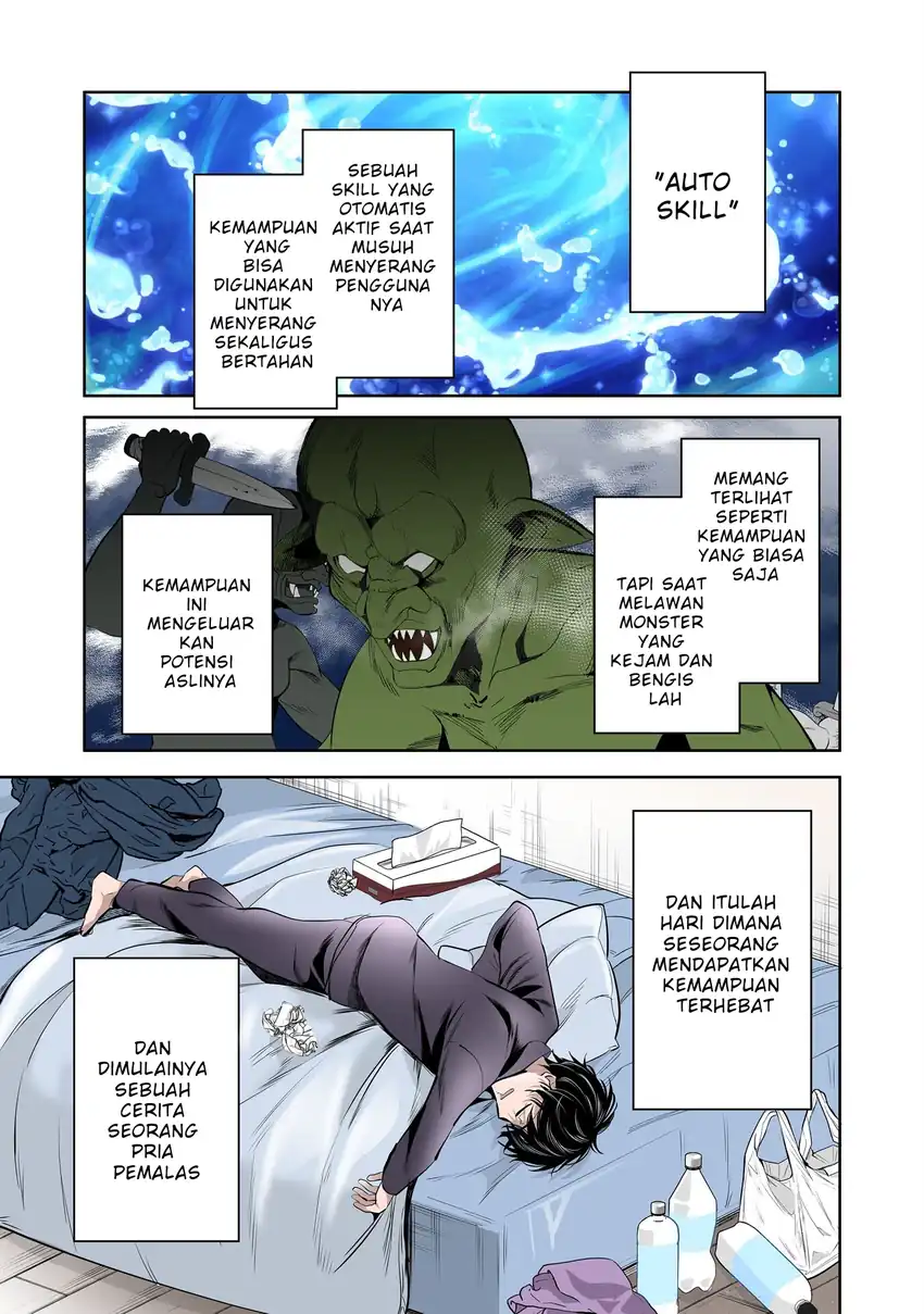 Manga Auto Skill de Ore dake Chousoku Level Up: Megami ga Michibiku Taida na Tenseisha no Sakutto Isekai Kouryaku Chapter 1 gambar 2