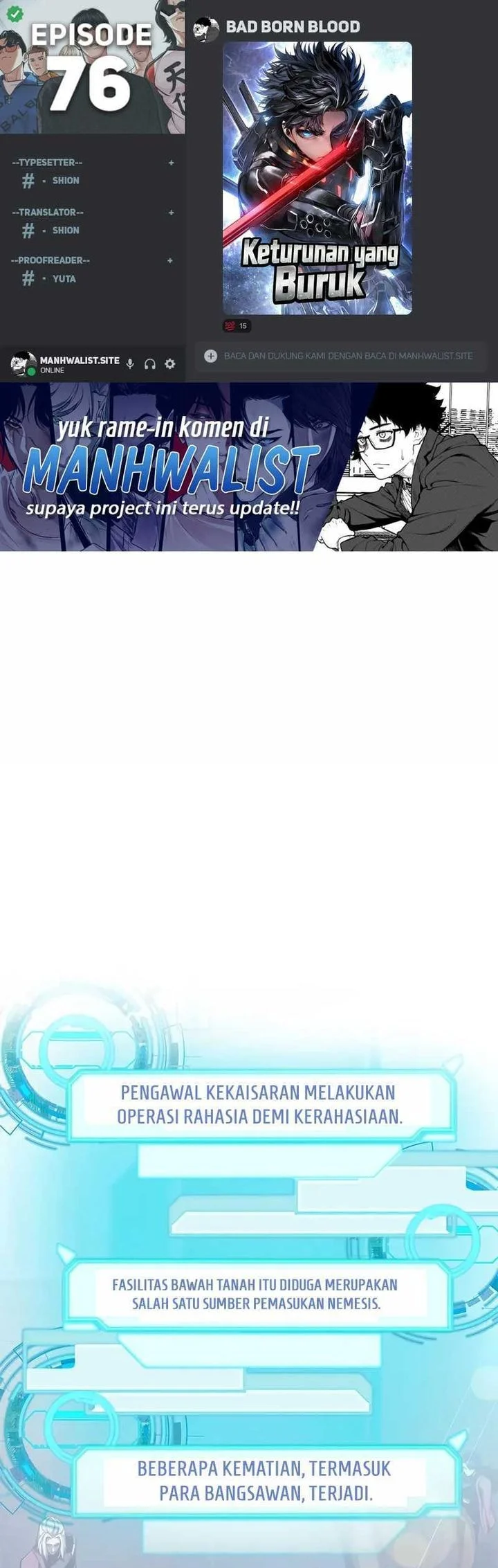 Komik Bad Born Blood Chapter 76 gambar 1